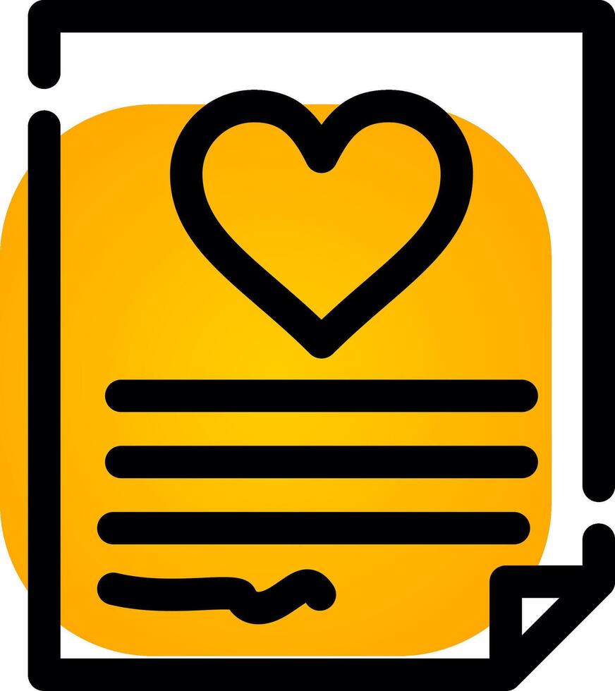 Wedding Contract Creative Icon Design vector