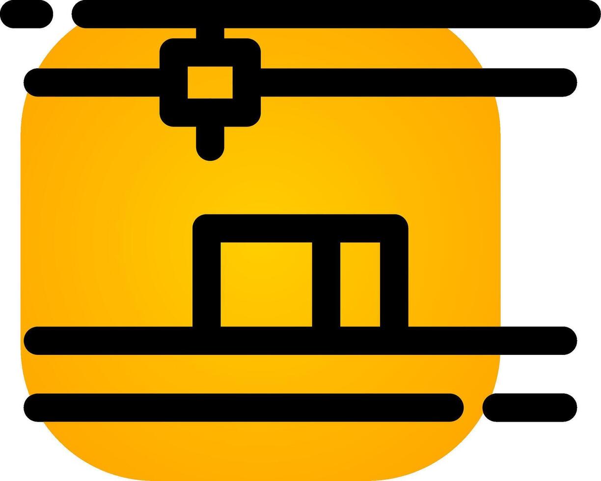3D Printing Creative Icon Design vector
