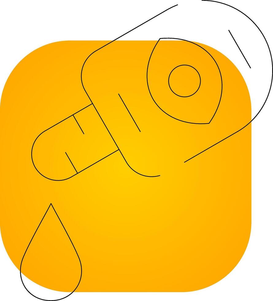 Medical Eye Drops Creative Icon Design vector