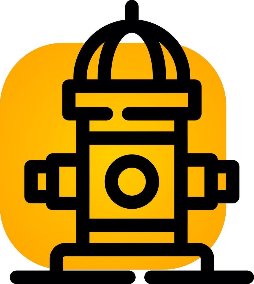 Fire Hydrant Creative Icon Design vector