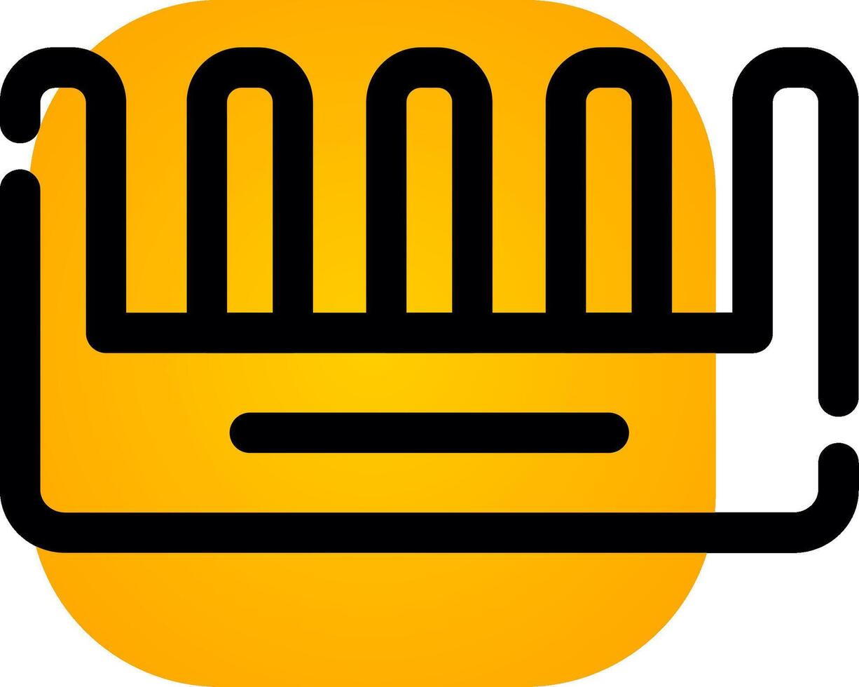 Comb Creative Icon Design vector