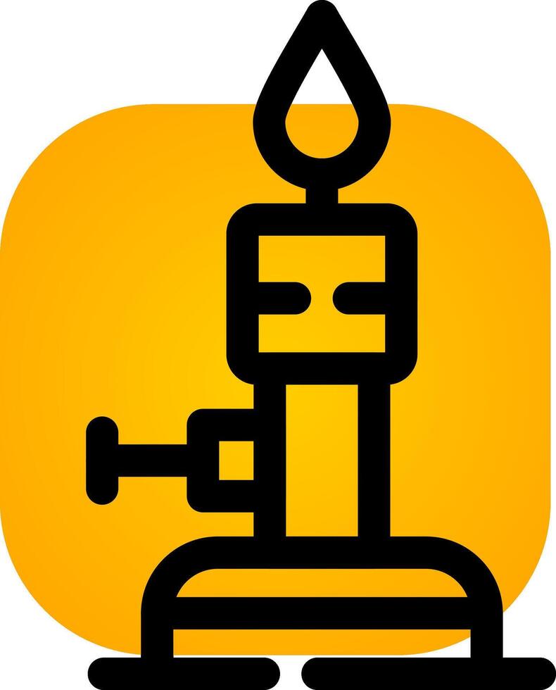 Bunsen Burner Creative Icon Design vector