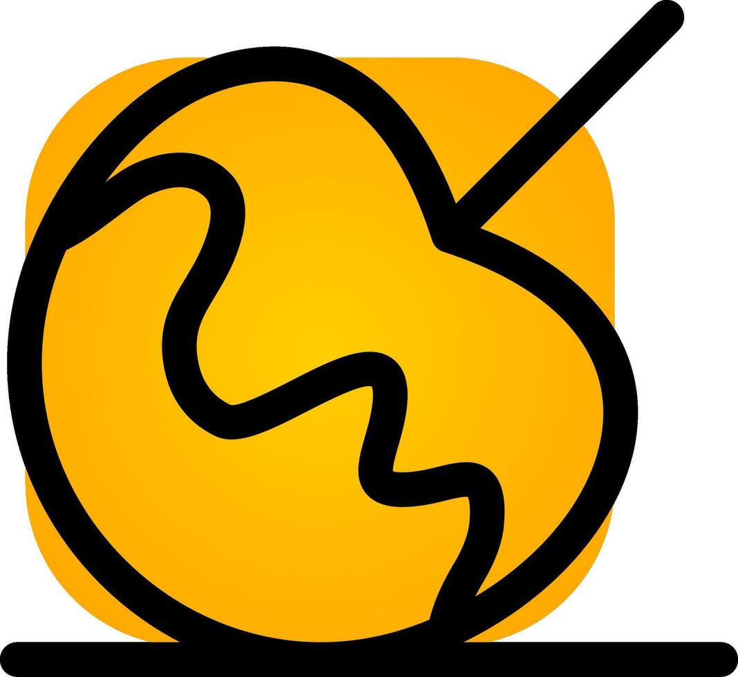 Caramel Apple Creative Icon Design vector