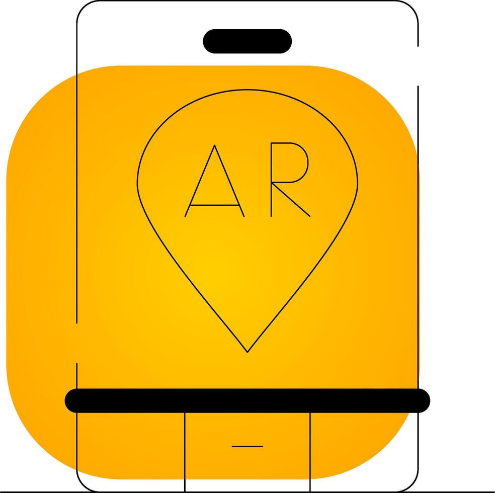 Ar Navigation Creative Icon Design vector