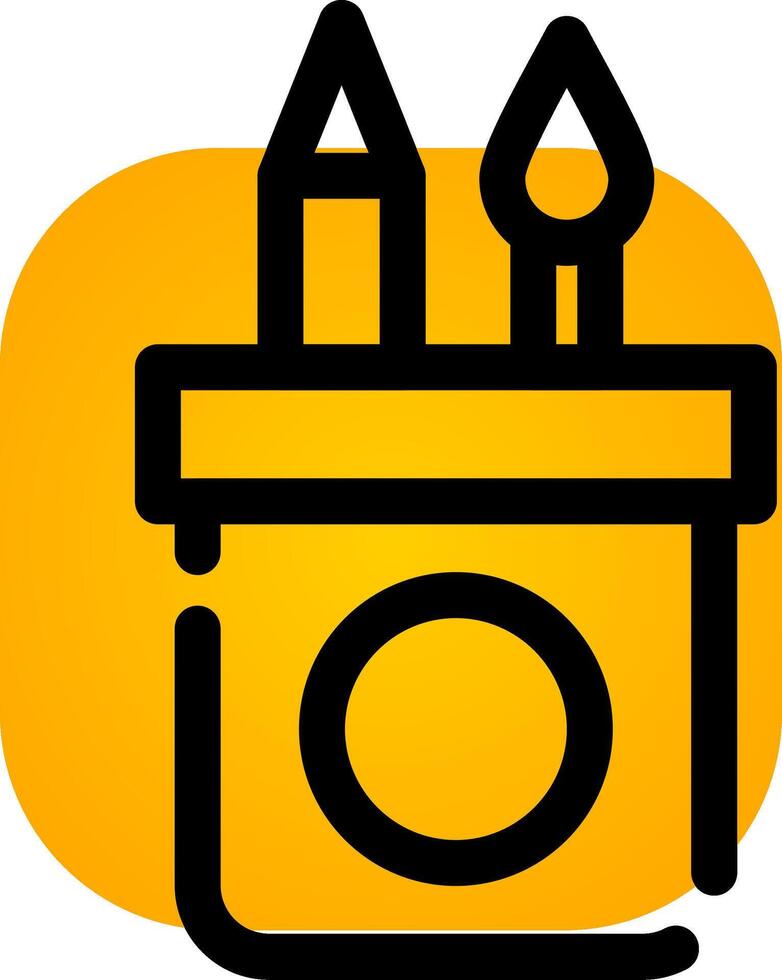 Pencil Case Creative Icon Design vector