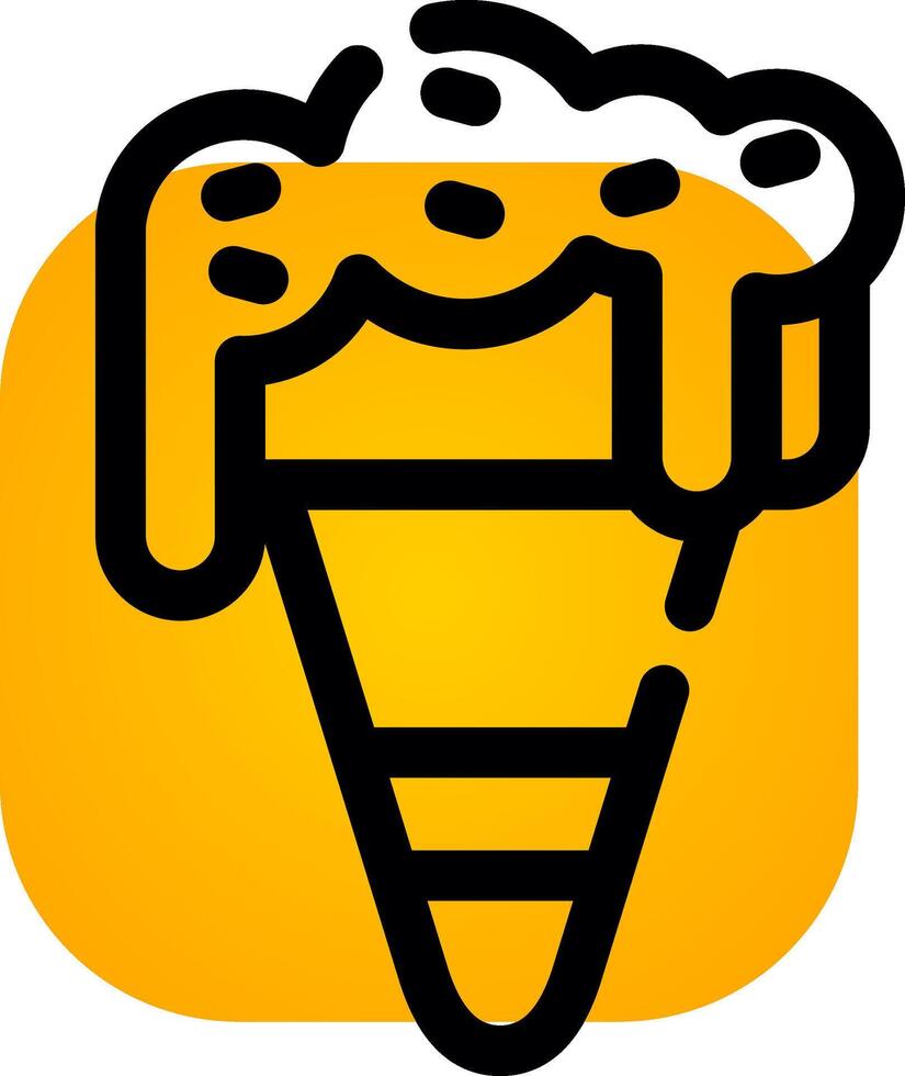 diseño de icono creativo de helado vector