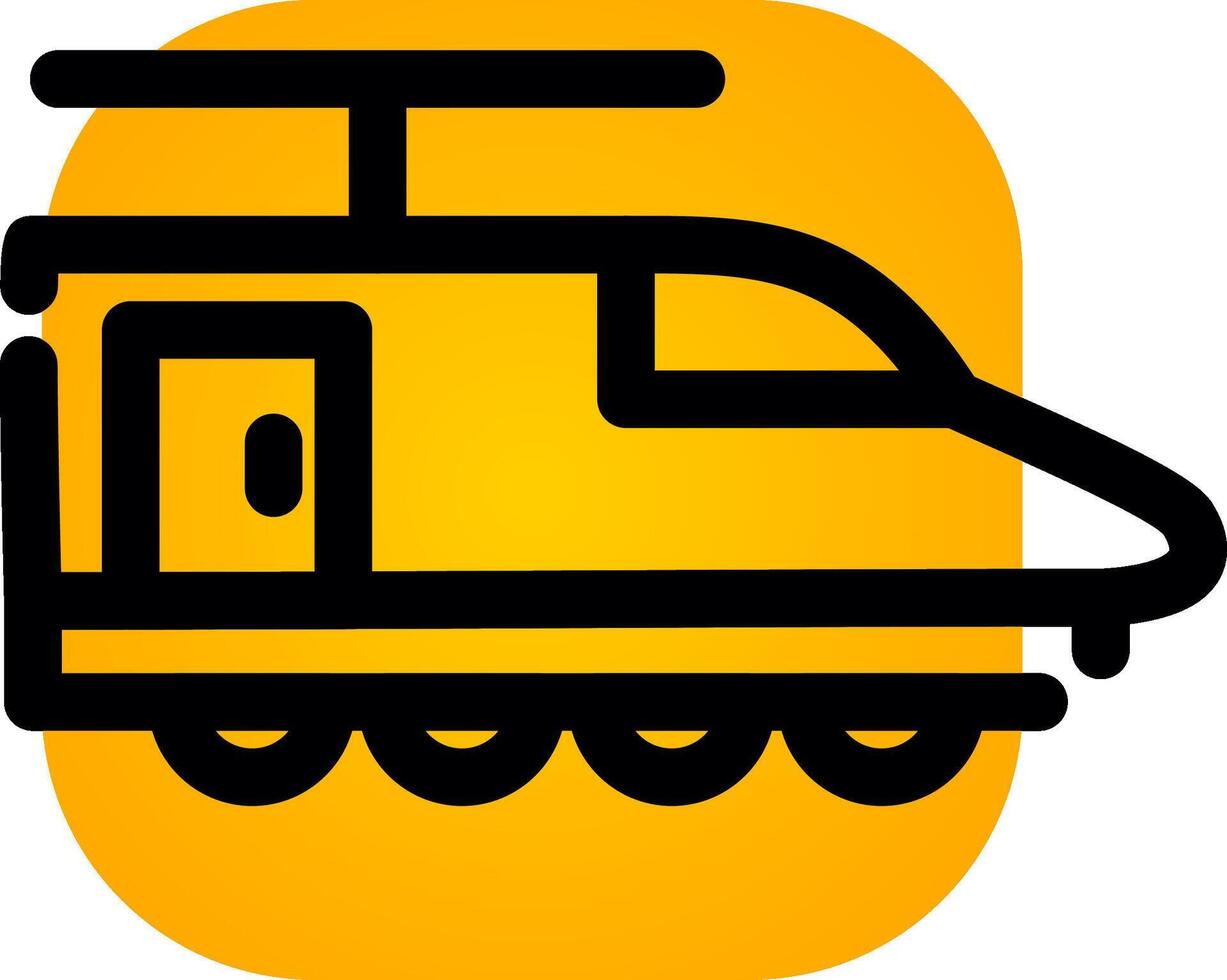 diseño de icono creativo de tren eléctrico vector