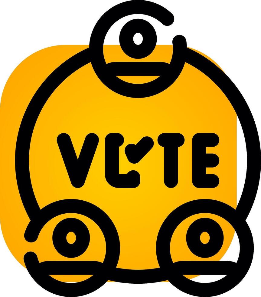 diseño de icono creativo de elecciones vector