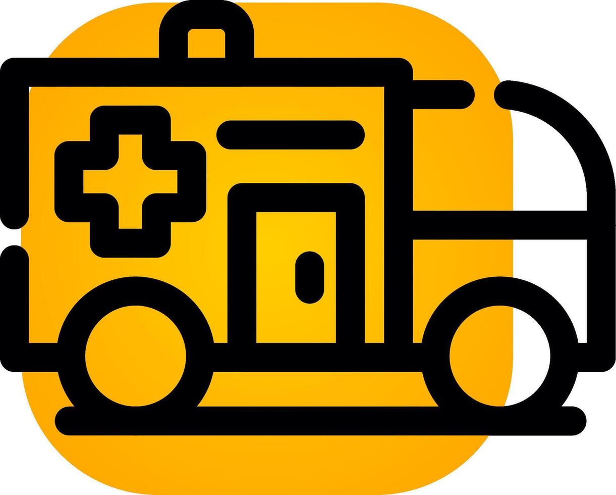 Ambulance Creative Icon Design vector