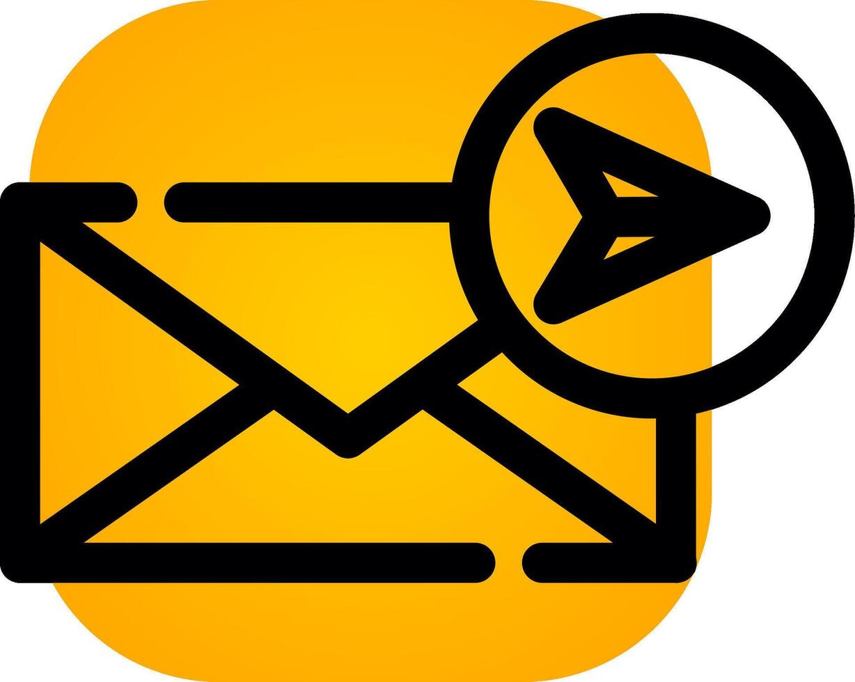 Send Mail Creative Icon Design vector