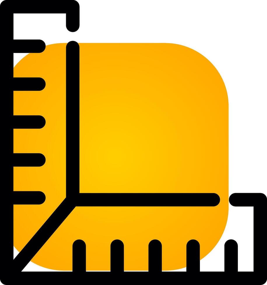 Ruler Creative Icon Design vector