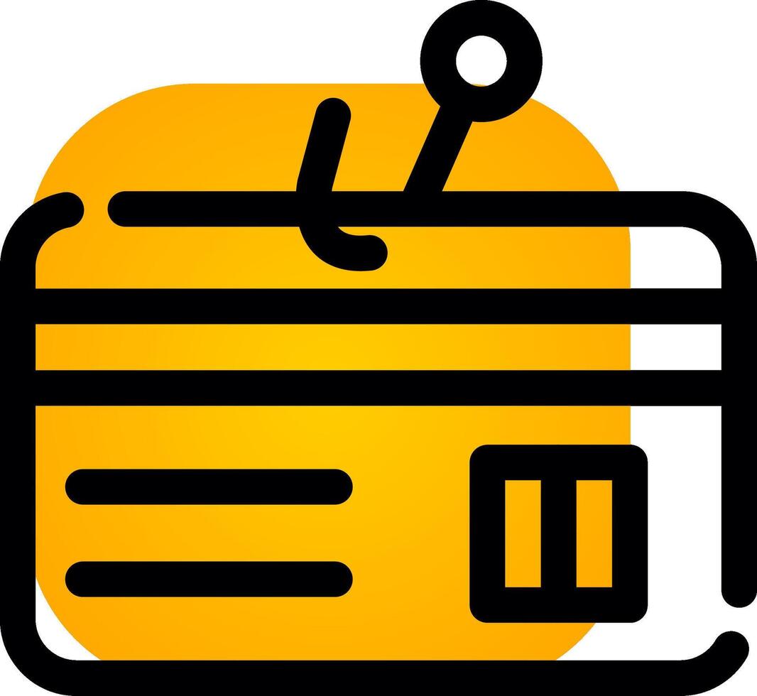 Phishing Credit Card Creative Icon Design vector
