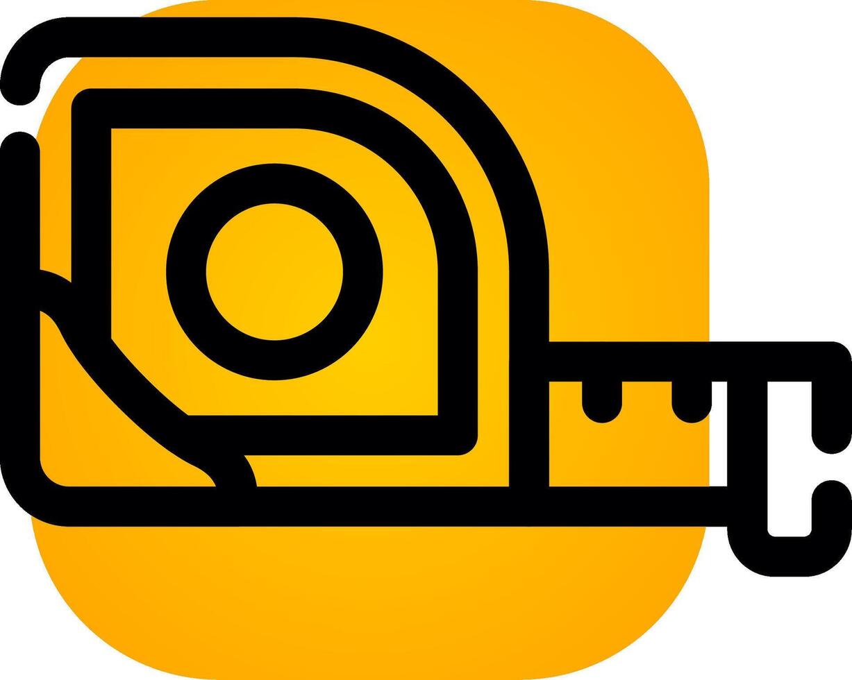 Measuring Tape Creative Icon Design vector