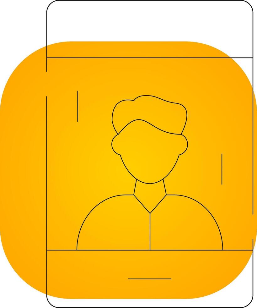 Influencer Male Creative Icon Design vector