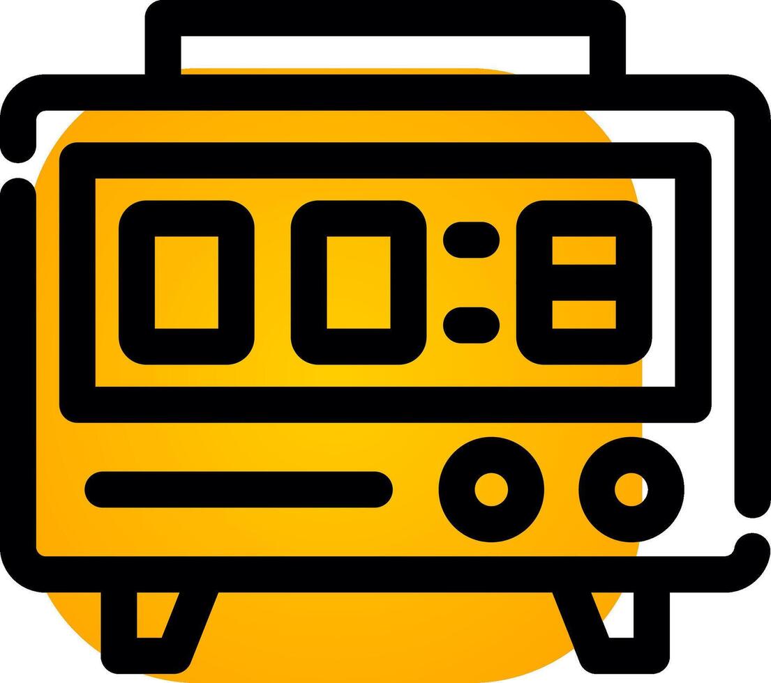 Digital Stopwatch Creative Icon Design vector