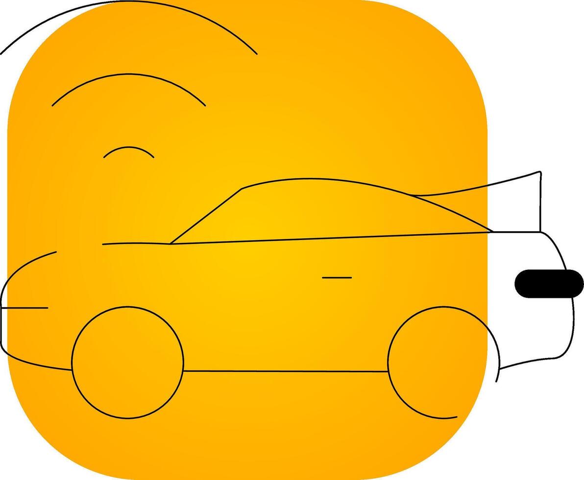 Smart Car Creative Icon Design vector