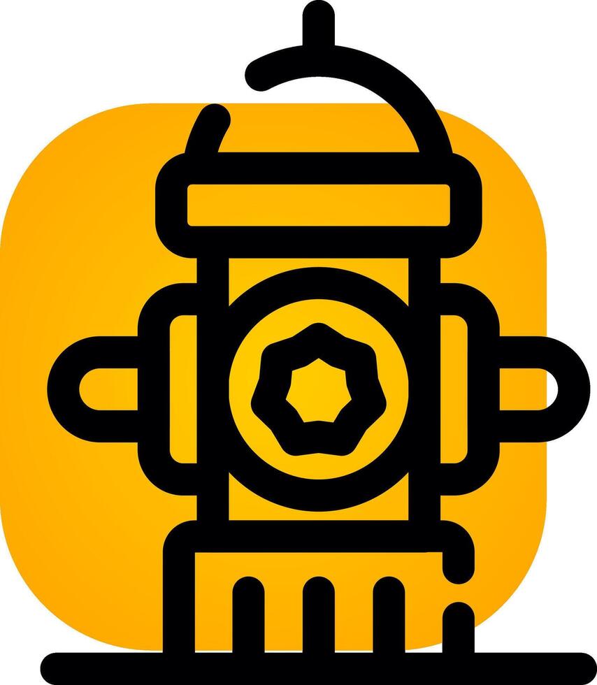 Hydrant Creative Icon Design vector