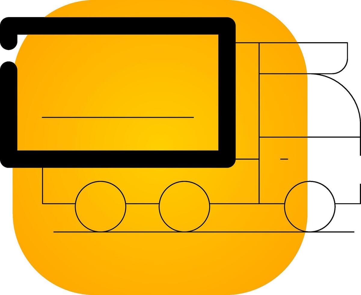 Cargo Truck Creative Icon Design vector