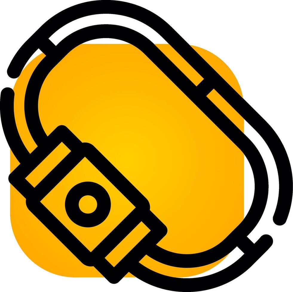 Carabiner Creative Icon Design vector