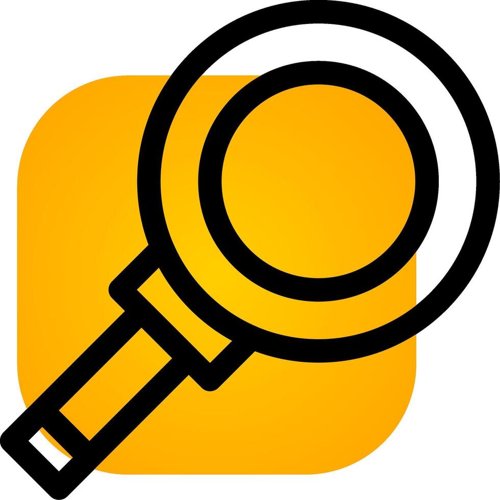 Magnifying Creative Icon Design vector
