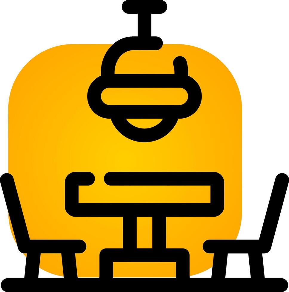 Dining Table Creative Icon Design vector