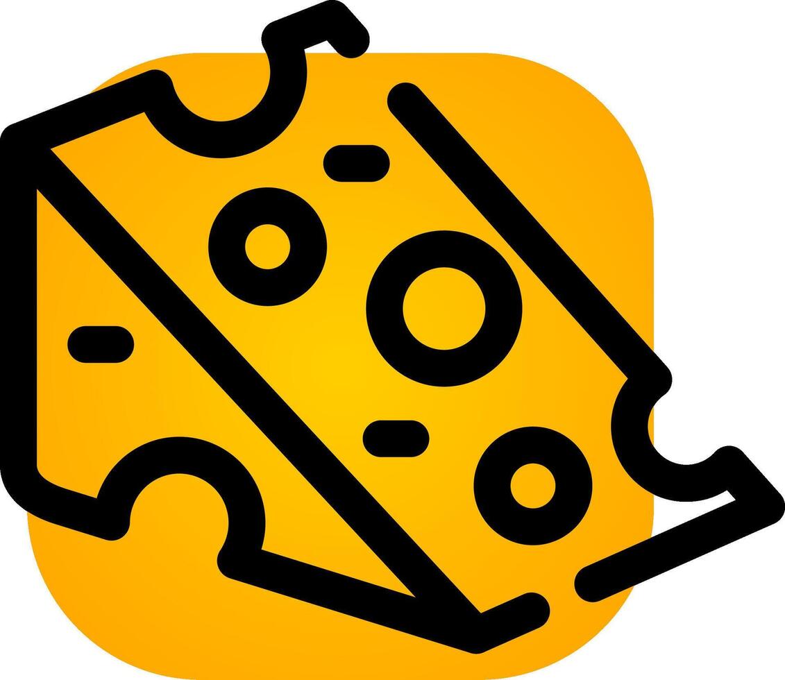 Cheese Creative Icon Design vector