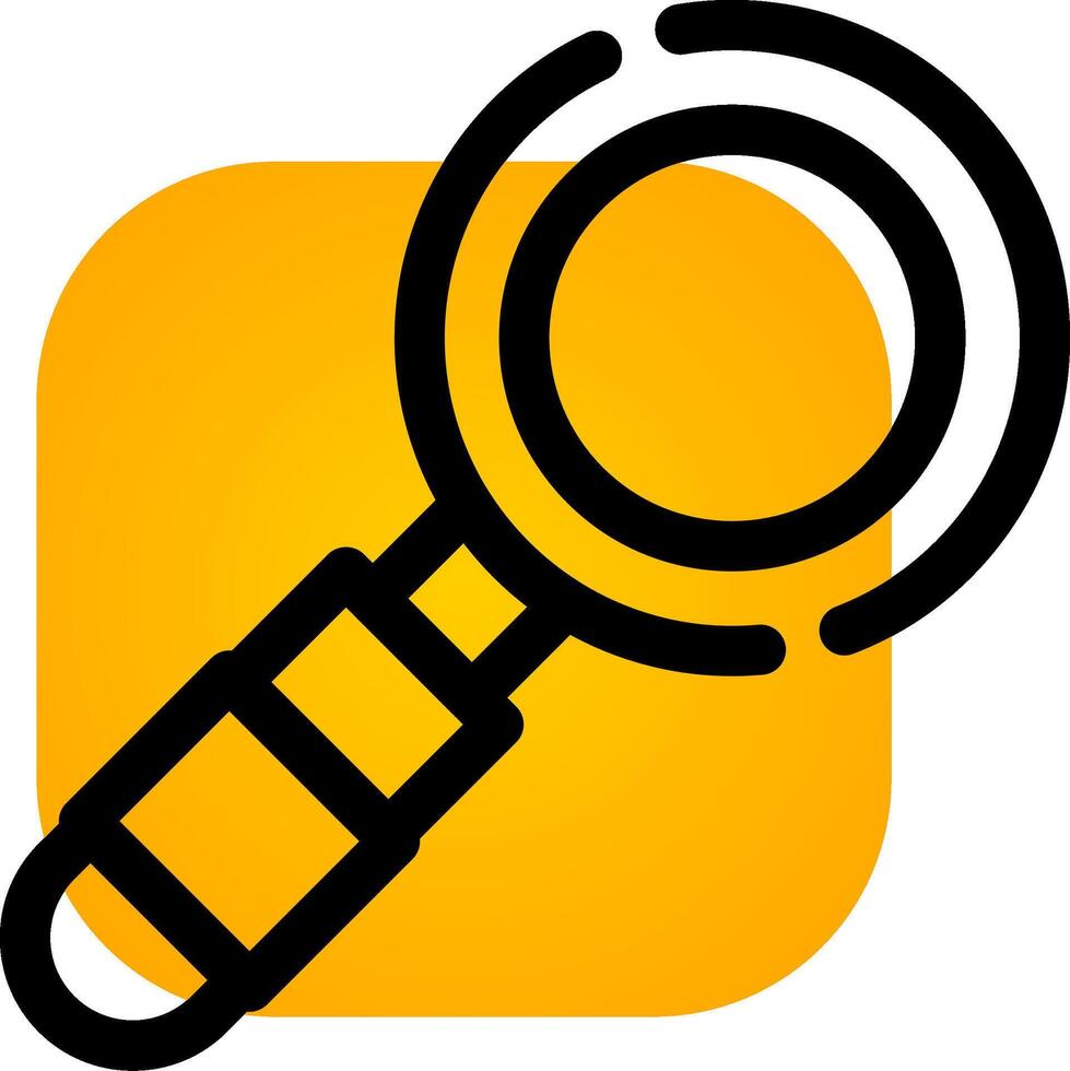 Magnifying Glass Creative Icon Design vector