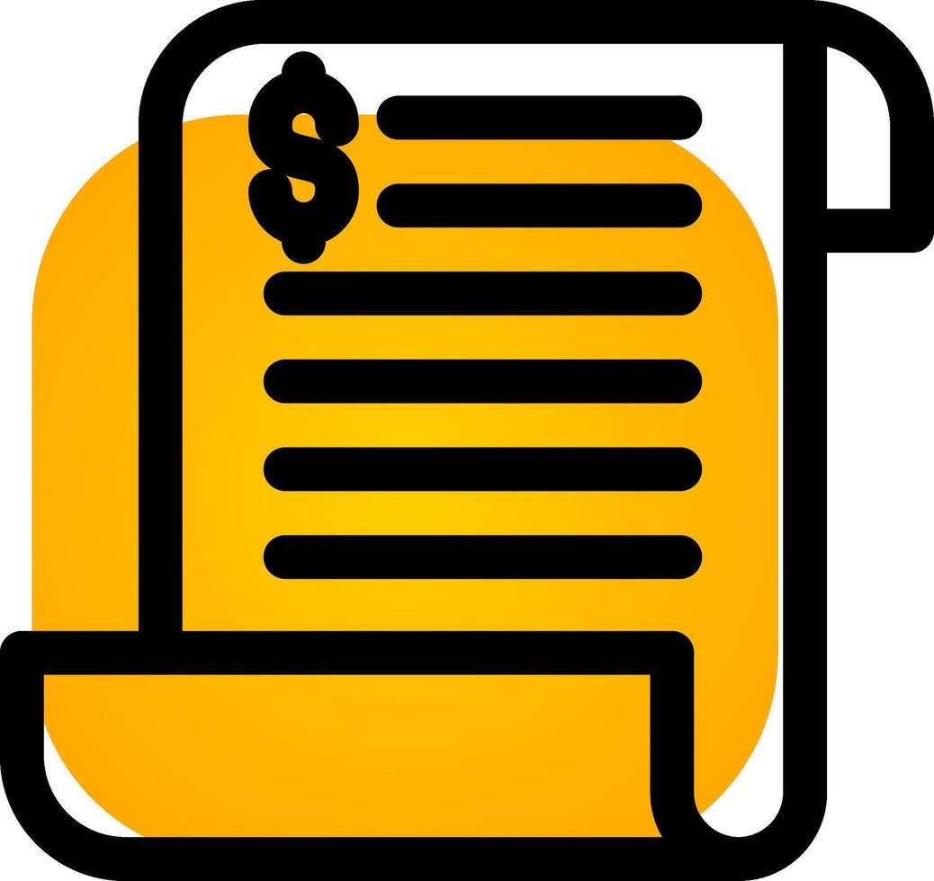 Bill Creative Icon Design vector