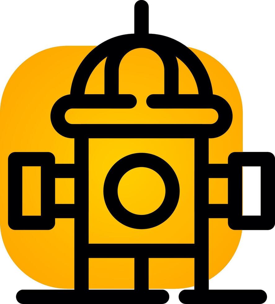 Fire Hydrant Creative Icon Design vector
