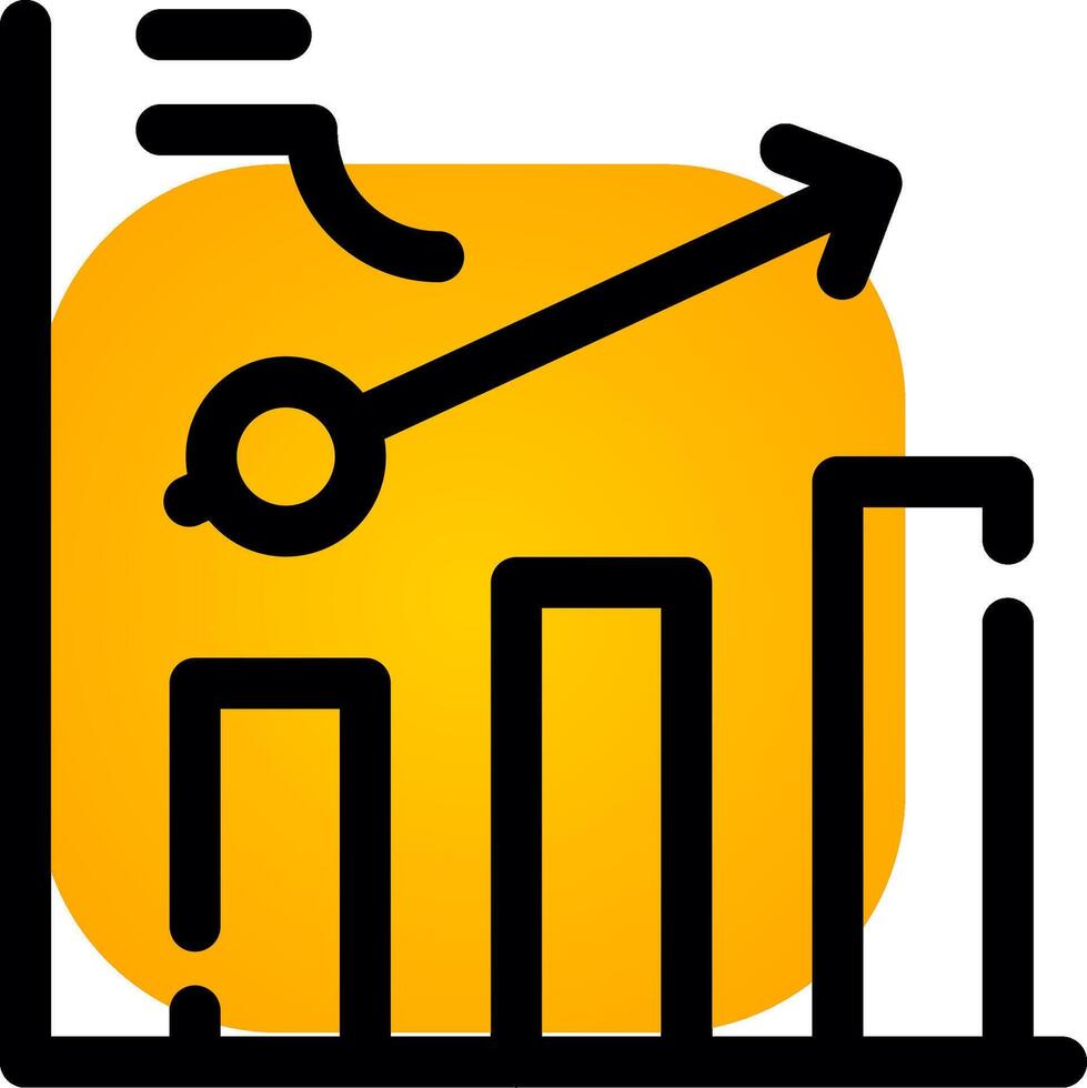 Clustered Bar Creative Icon Design vector