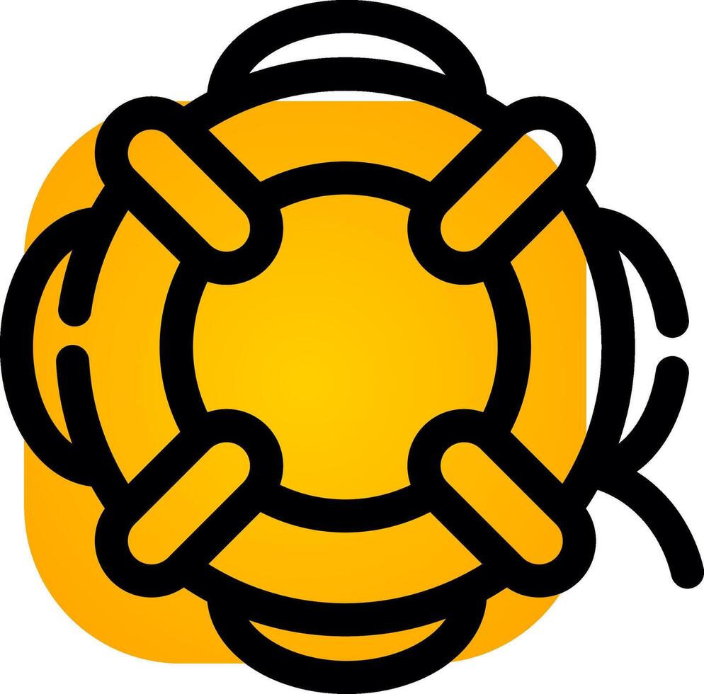 Life Saver Creative Icon Design vector