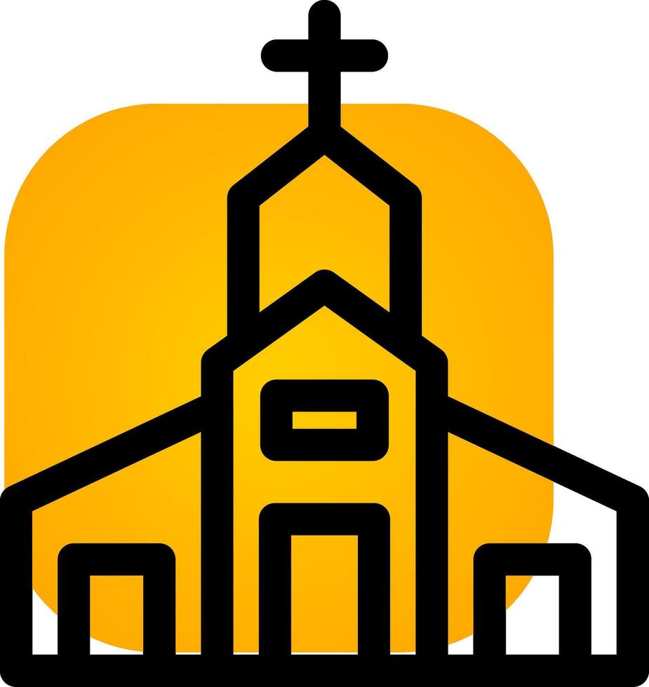 diseño de icono creativo de iglesia vector