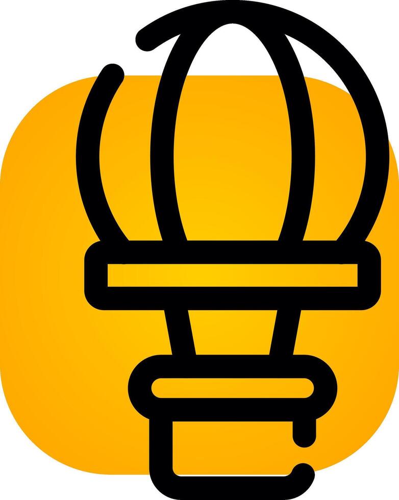 Hot Air Balloon Creative Icon Design vector