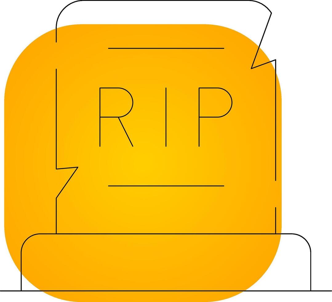 Grave Creative Icon Design vector