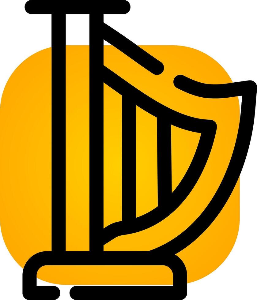 Harp Creative Icon Design vector