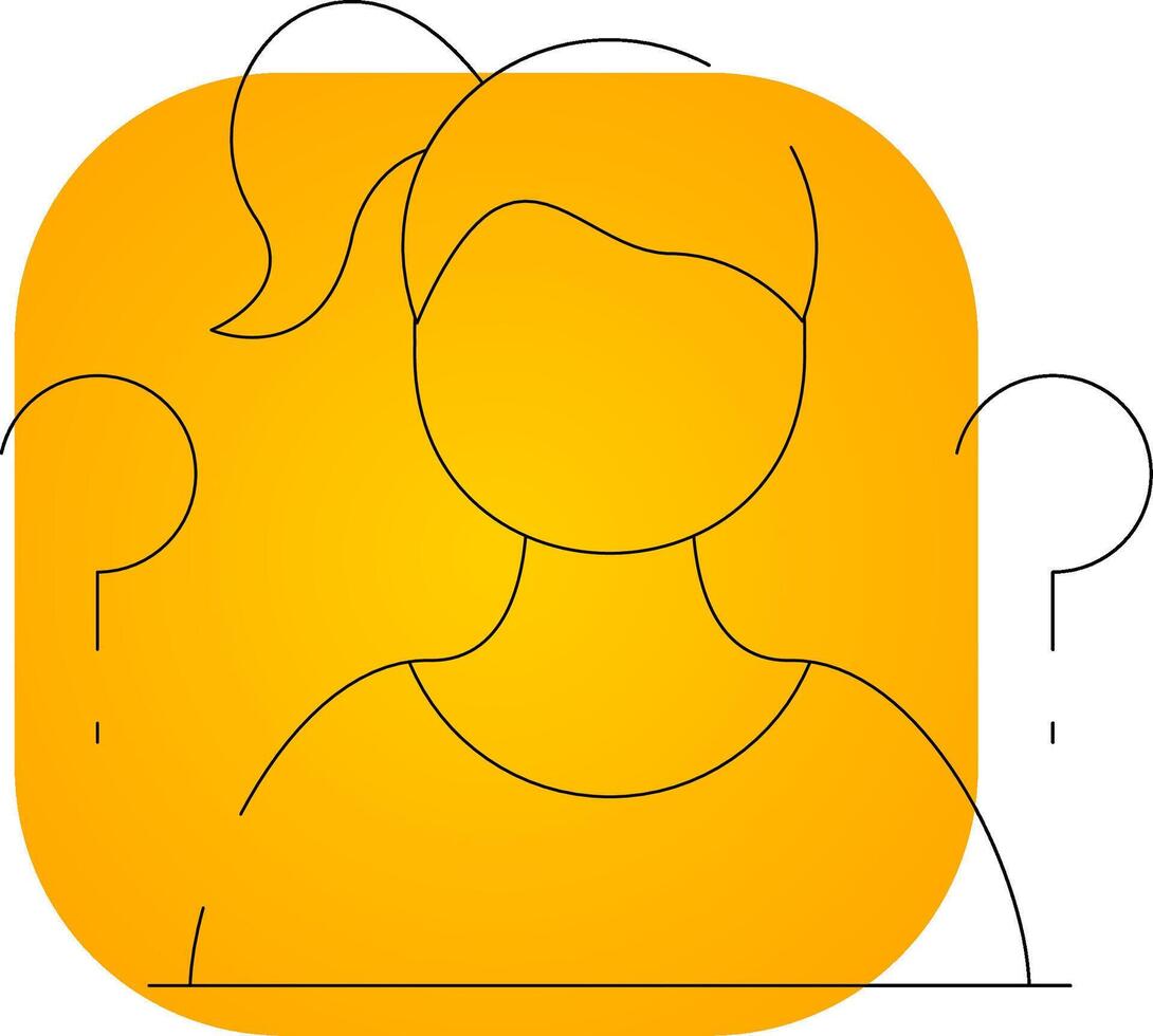 Confused Creative Icon Design vector