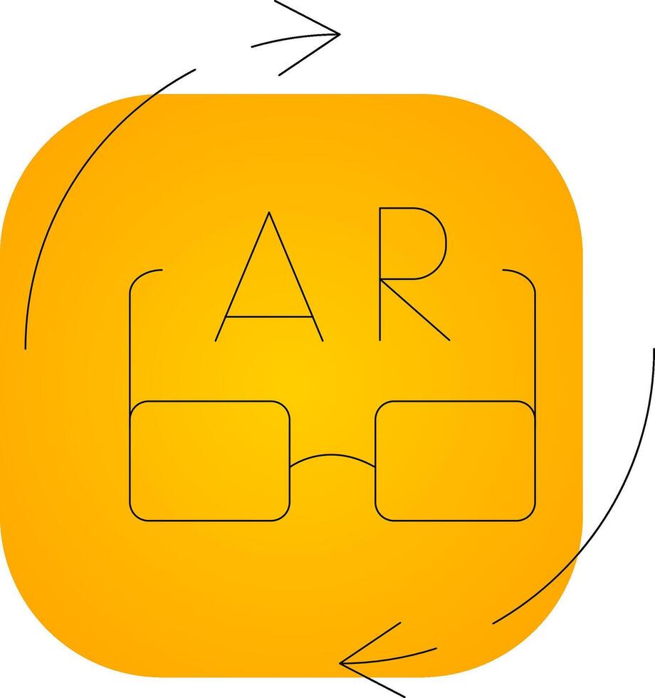 Ar Glasses Creative Icon Design vector