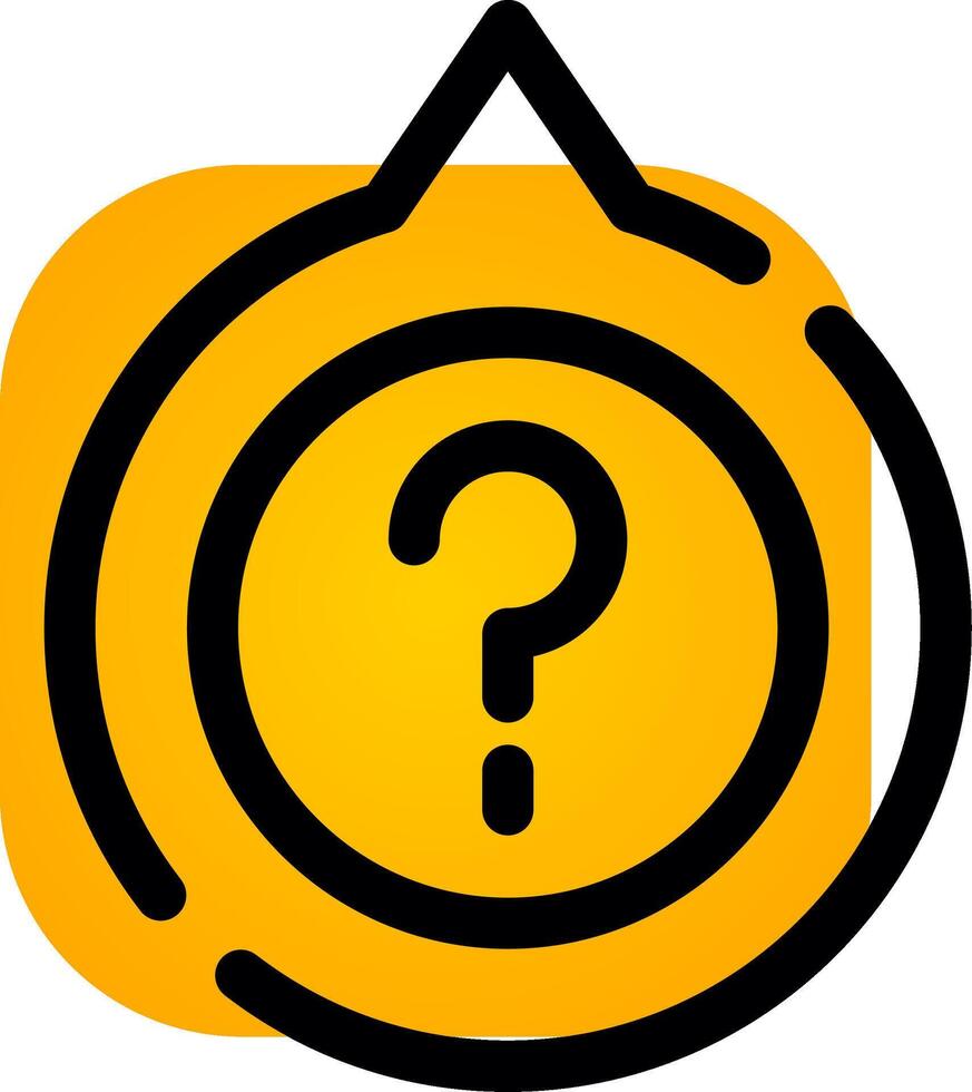 Question Creative Icon Design vector