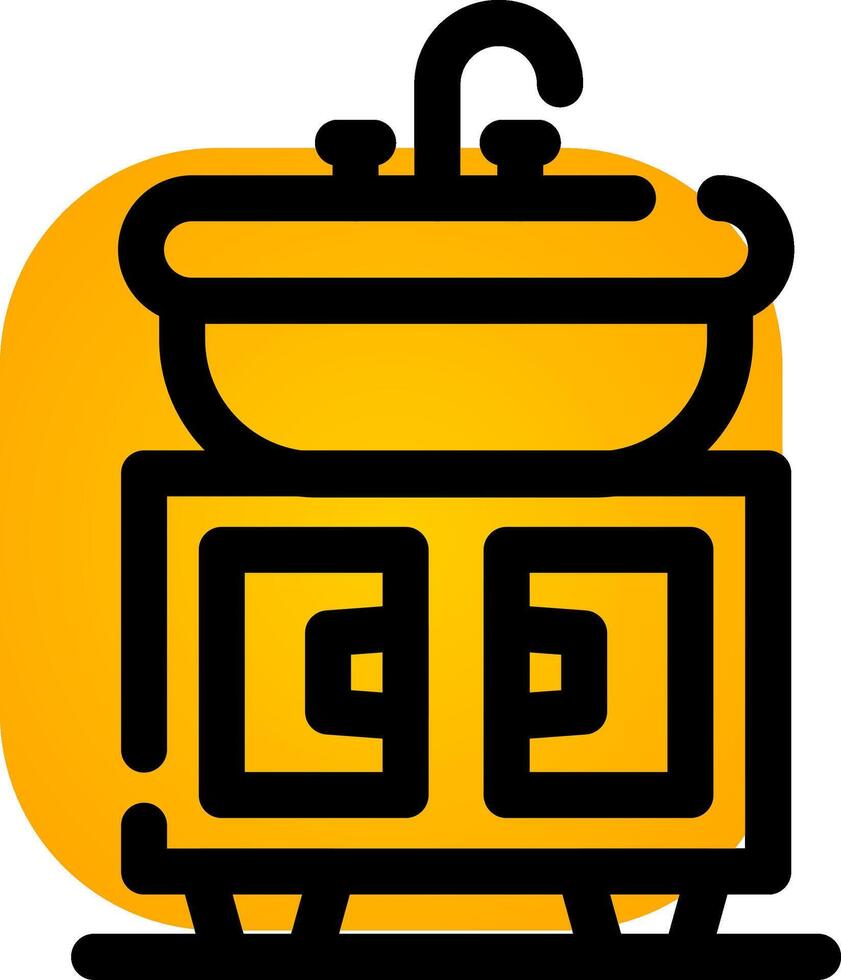 Washbasin Creative Icon Design vector