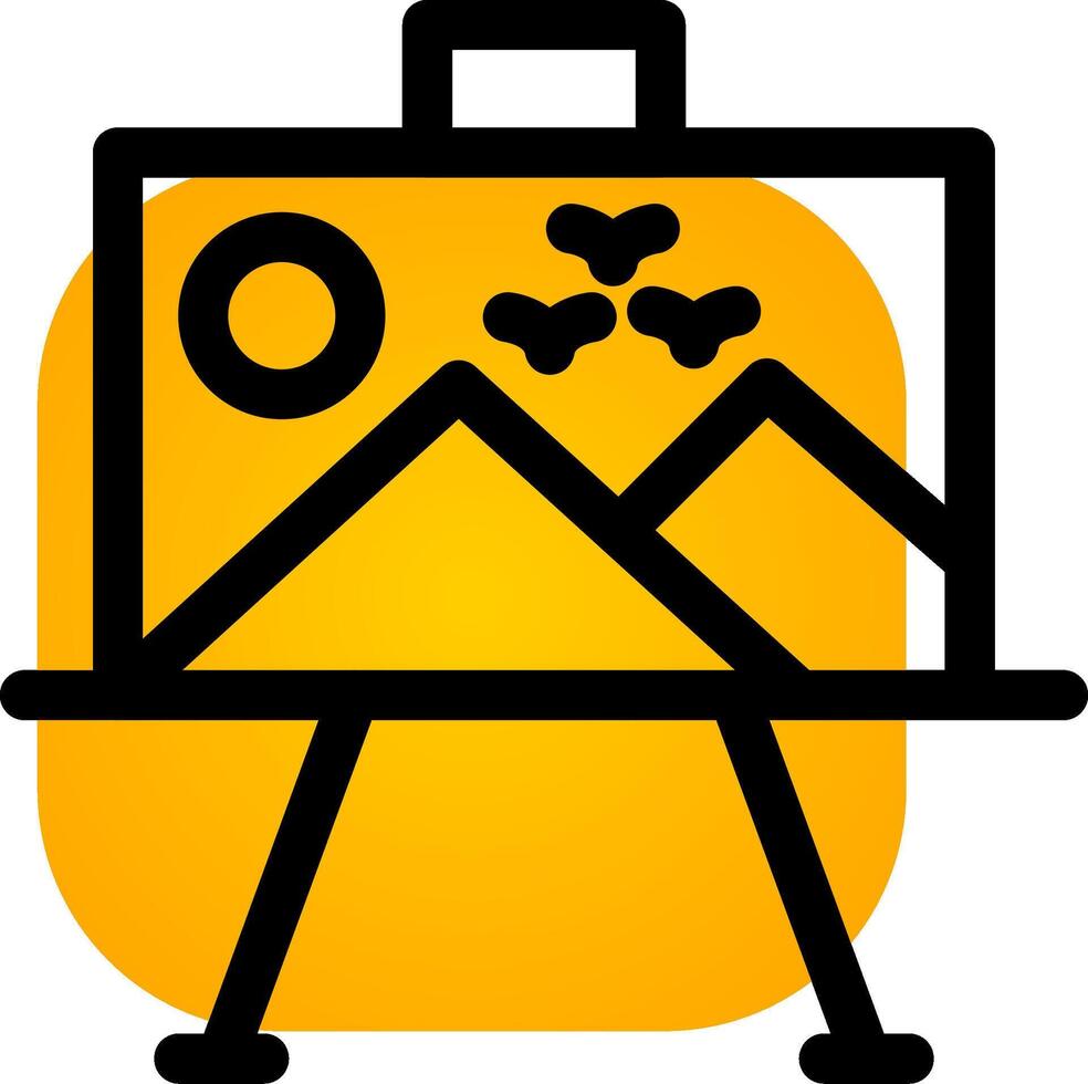 Paint Canvas Creative Icon Design vector