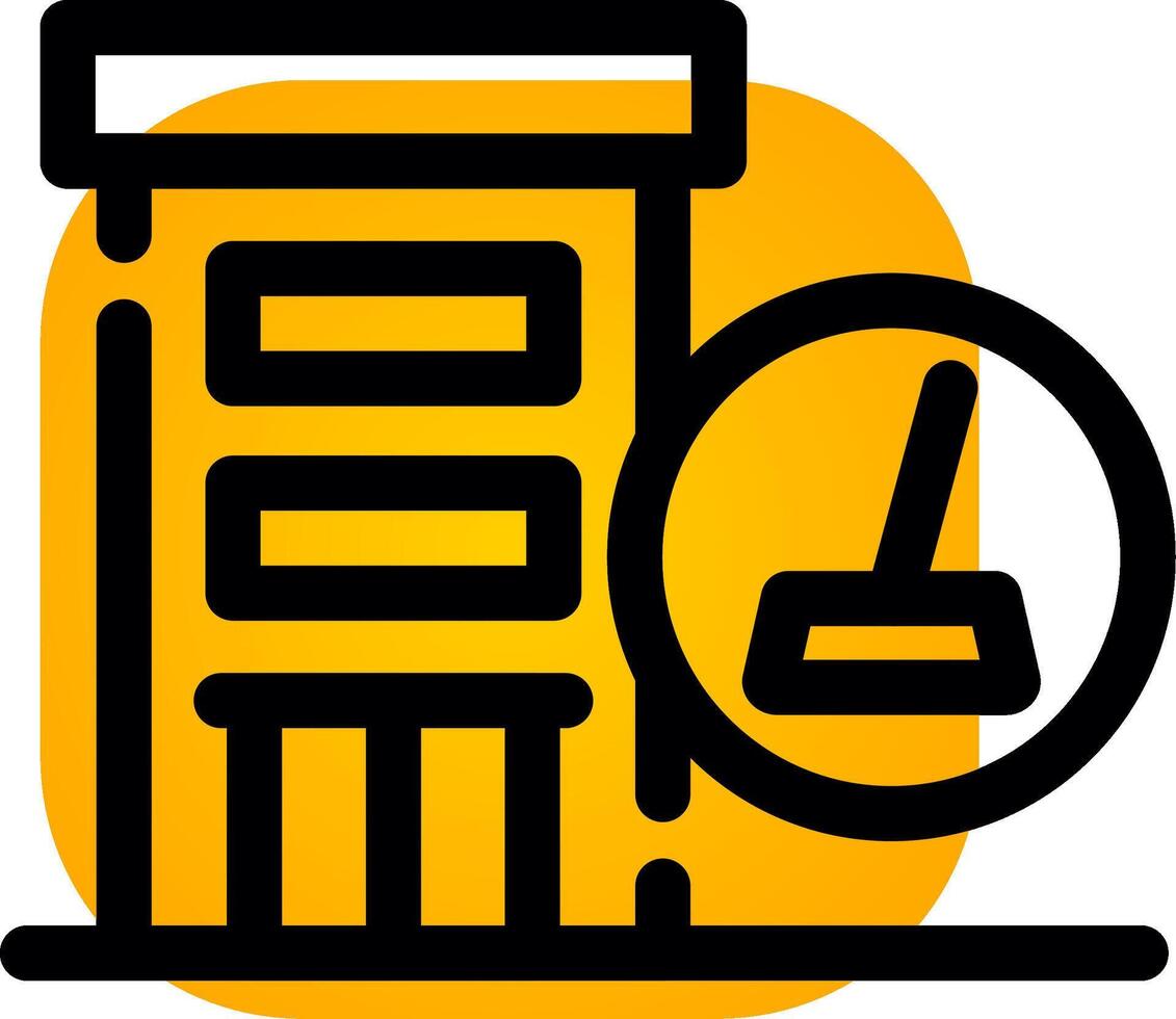 Hotel Cleaning Creative Icon Design vector