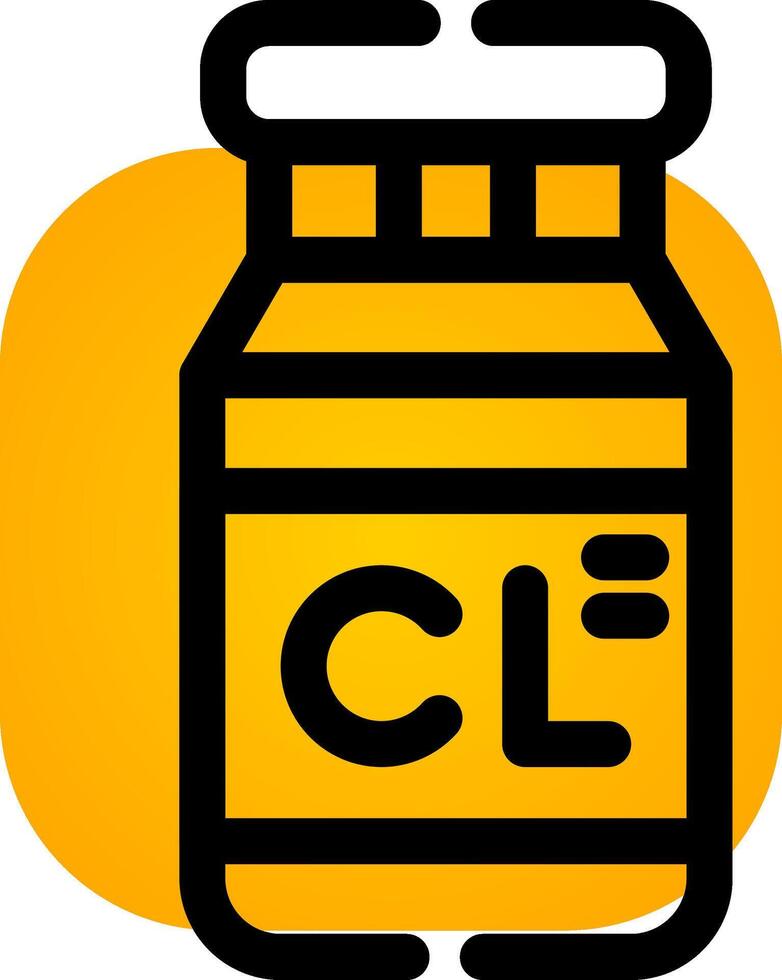 Chlorine Creative Icon Design vector