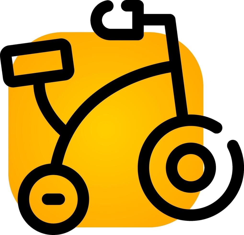 Bike Toy Creative Icon Design vector