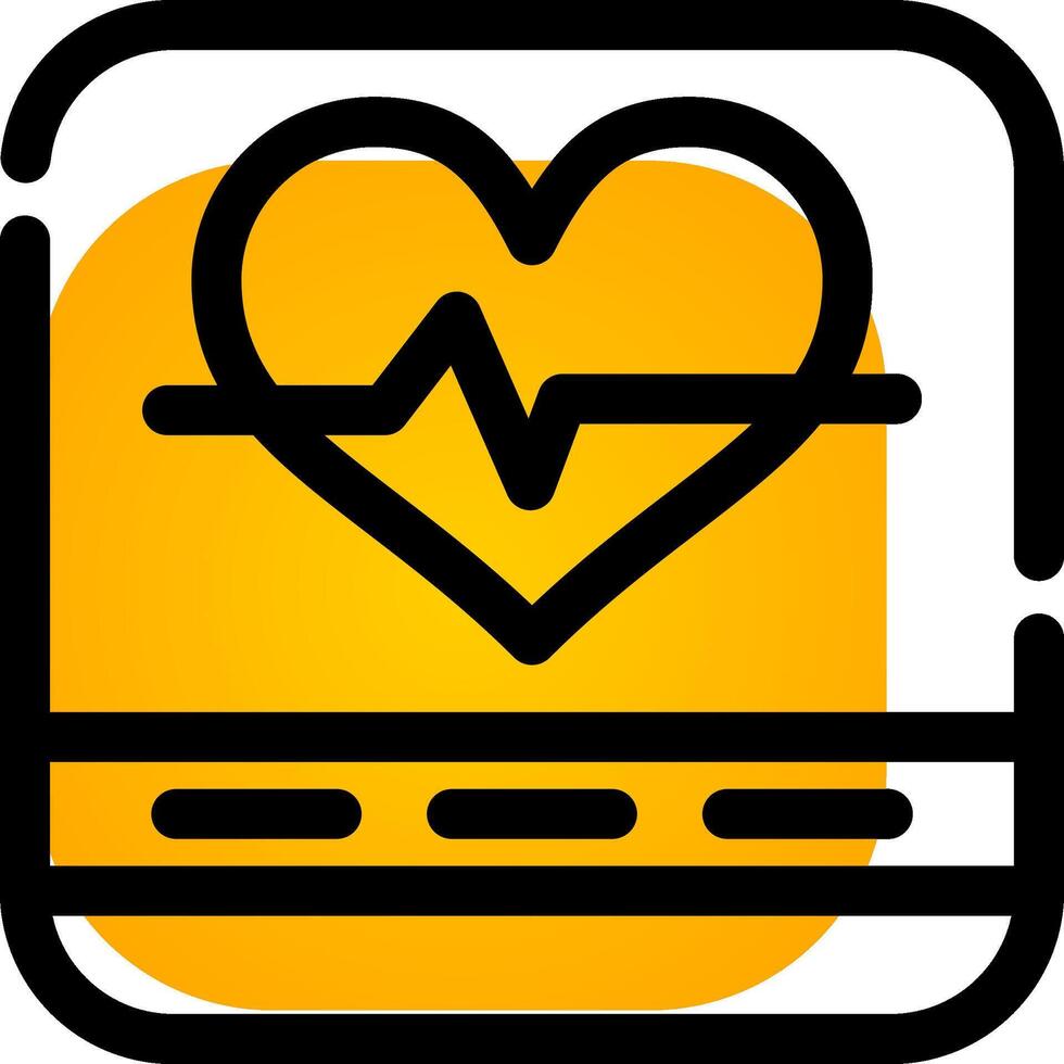 Heart Rate Creative Icon Design vector