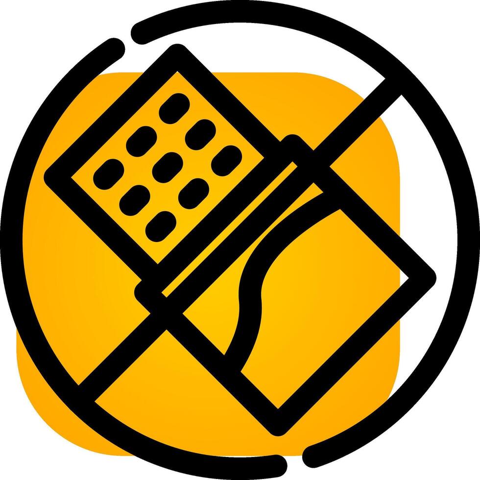 No Chocolate Creative Icon Design vector