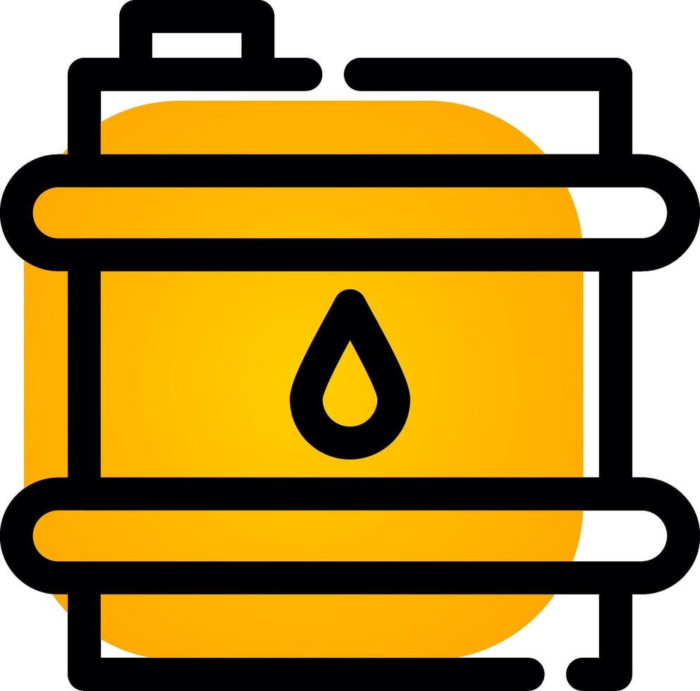 Oil Barrel Creative Icon Design vector