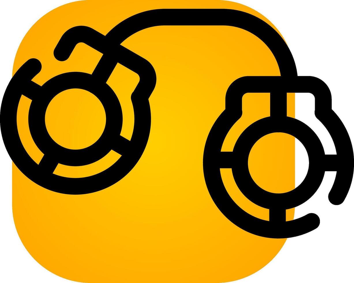 Handcuffs Creative Icon Design vector