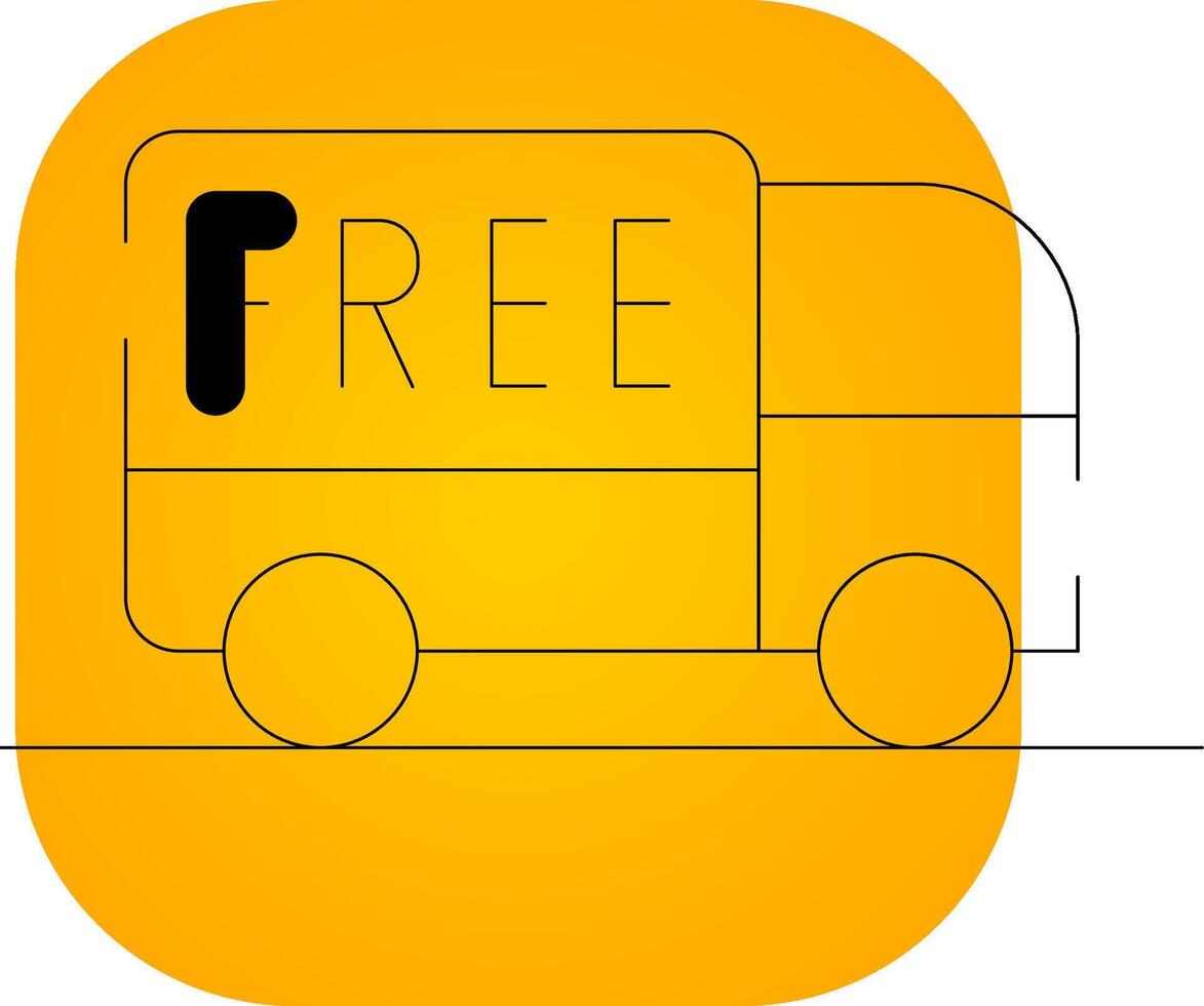 Free Delivery Creative Icon Design vector