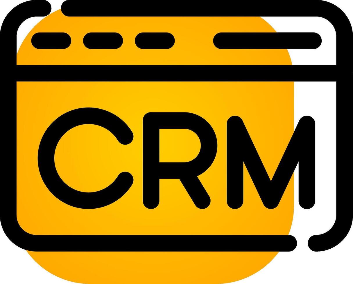 CRM Creative Icon Design vector