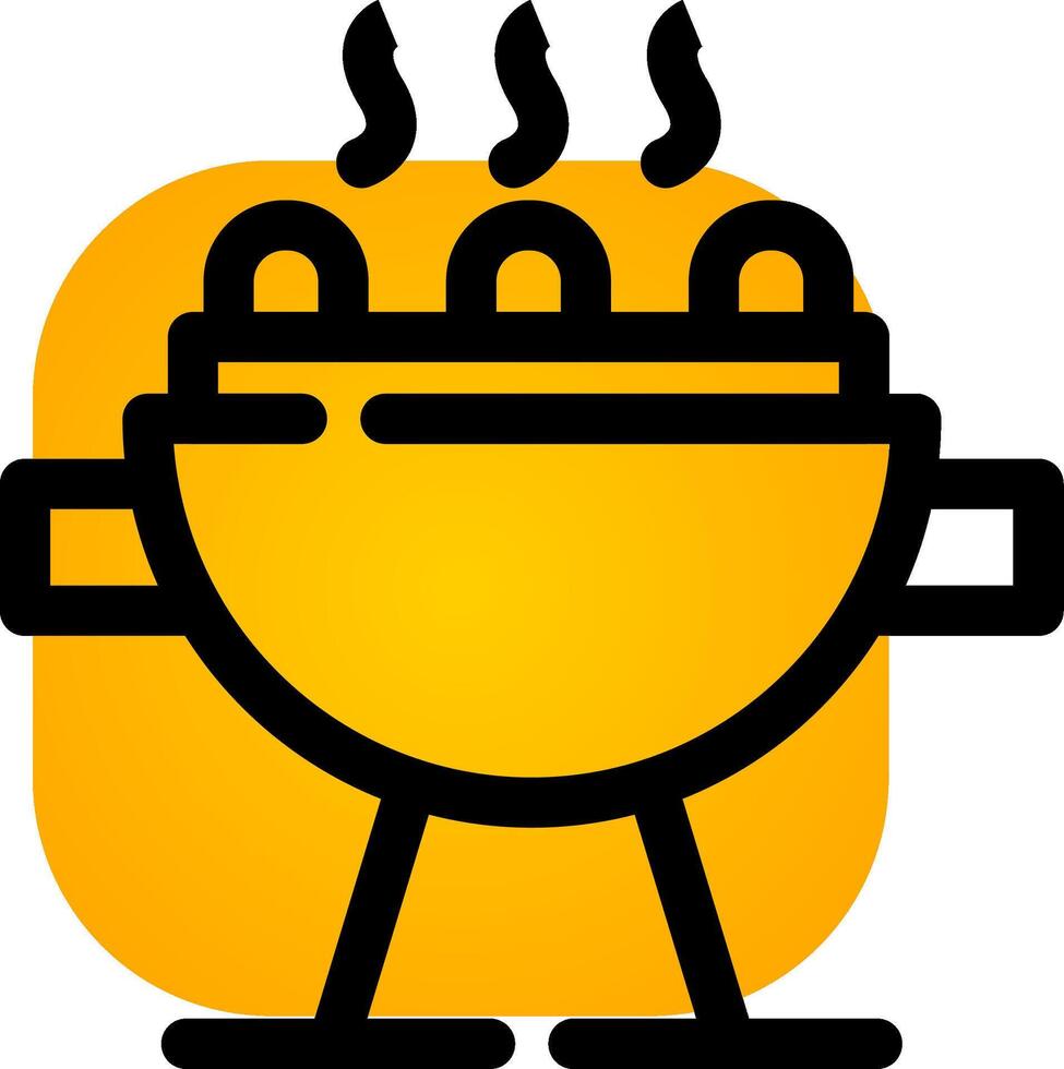 diseño de icono creativo de parrilla vector